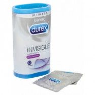 Durex Invisible: Extra Thin, Extra Lubricated, Kondomer, 12-pack