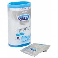 Durex Invisible: Extra Thin, Extra Sensitive, Kondomer, 6-pack