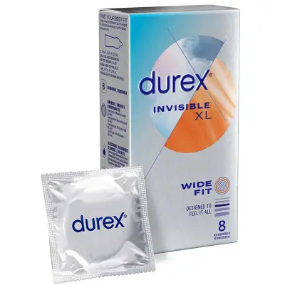 Durex Invisible XL 8-pack