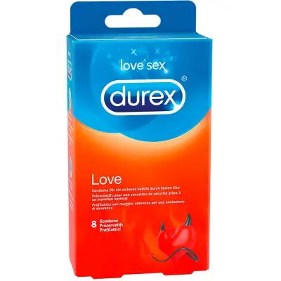 Durex: Love, Kondomer, 8-pack