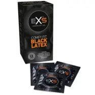 EXS Black Latex Kondom 12-pack