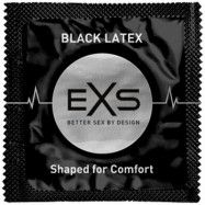 EXS Black Latex Kondomer 12 st - Svart