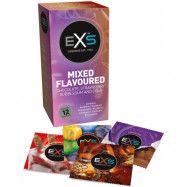 EXS: Kondomer, Mixed Flavoured, 12-pack