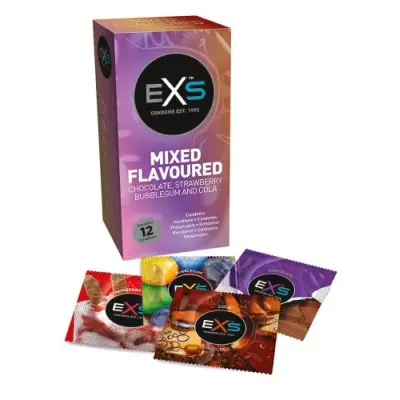 EXS Mixed Flavoured Kondom 12-pack