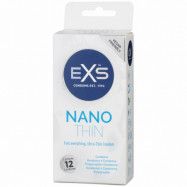 EXS Nano Thin Kondomer 12 st - Klar