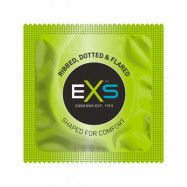 EXS Ribbed & Dotted: Kondomer, 100-pack