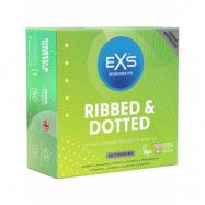 EXS Ribbed & Dotted: Kondomer, 48-pack