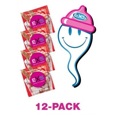 EXS Strawberry Sundae Kondom 12-pack