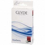 Glyde Ultra Blueberry Kondomer 10 st - Blå