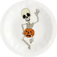 Happy Condoms Halloween Happy Skeleton