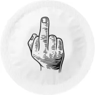 Happy Condoms Fuck You Hand 1 st