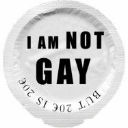 Happy Condoms I am not Gay 1 st