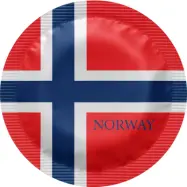 Happy Condoms Norska Norska Flaggan 1 st