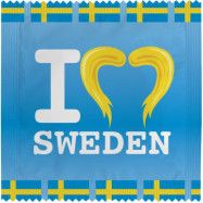 Kondom - I love Sweden Blonds