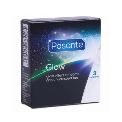 Kondomer, lyser i mörkret - 3-pack