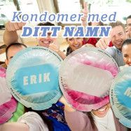 Kondomer med DITT NAMN