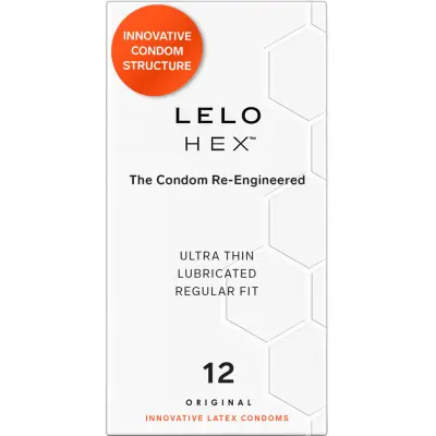 LELO: HEX, Kondomer, 12-pack