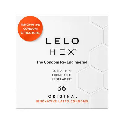 LELO: HEX, Kondomer, 36-pack