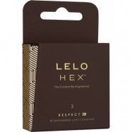 LELO: HEX Respect XL, Kondomer, 3-pack