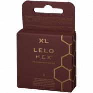 LELO Hex Respect XL Kondomer 3 st - Klar