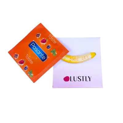 LUSTLY Smaksatt Kondom Jordgubb 1-pack