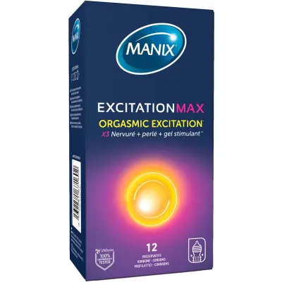 Manix: Excitation Max Kondomer, 12-pack