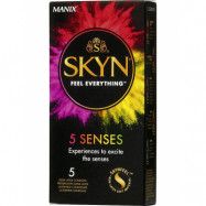 Manix Skyn: 5 Senses Kondomer, 5-pack