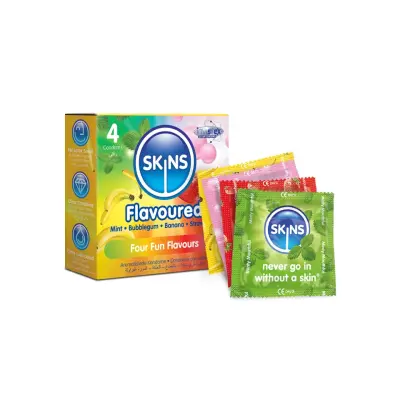 Mixed Flavored Condom 4-pack