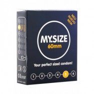 MY.SIZE 60 CONDOMS 3 PCS - 3st Extra stora kondomer