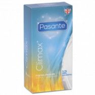 Pasante Climax Warming & Cooling Kondomer 12-pack - Klar