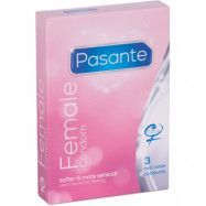 Pasante Female Condom 3-pack