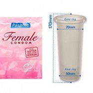 Pasante Female Condoms 3pcs - Kondomer för tjejer