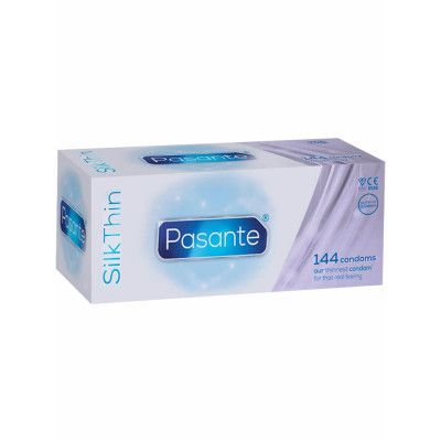 Pasante Silk Thin: Kondomer, 144-pack