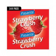 Pasante Strawberry Taste: Kondomer, 144-pack