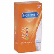 Pasante Taste Mixed Flavours Kondomer 12-pack - Klar