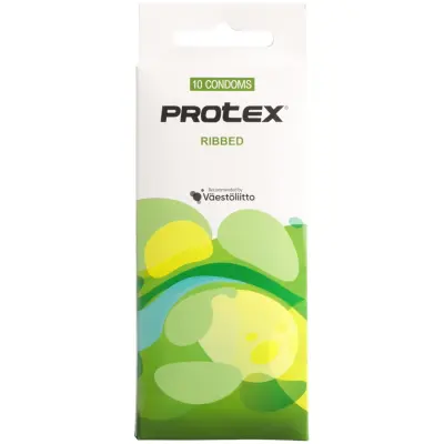 Protex Ribbed Kondomer Kondomer 10-pack