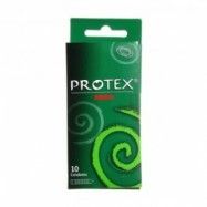 Protex Ribbed Räfflade Kondomer 10-pack - Klar