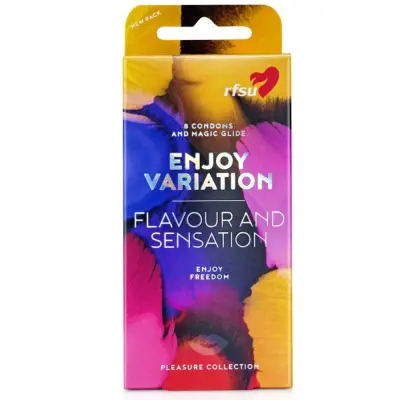 RFSU Enjoy Variation 8-pack Smaksatta Kondomer