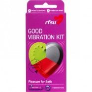 RFSU Good Vibration Kit: Kondomer & Vibrerande ring