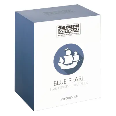 Secura: Blue Pearl, Kondomer, 100-pack
