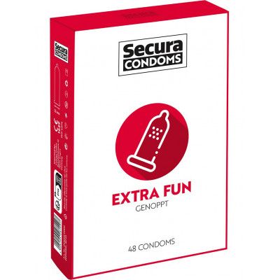 Secura: Extra Fun, Kondomer, 48-pack