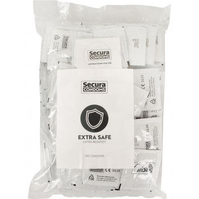 Secura: Extra Safe, Kondomer, 100-pack