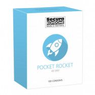 Secura: Pocket Rocket 49 mm, Kondomer, 100-pack