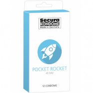 Secura: Pocket Rocket 49 mm, Kondomer, 12-pack