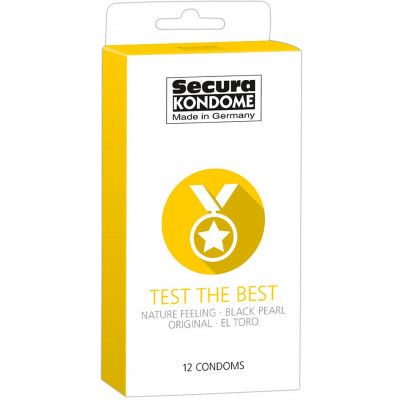 Secura: Test the Best, Kondomer, 12-pack