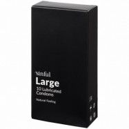 Sinful Large Condoms 10 st - Klar