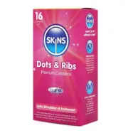Skins Dots& Ribs Condoms 16-pack
