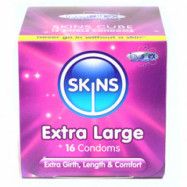 Skins Extra Large Kondomer 16 st - Clear