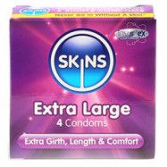 Skins Extra Large Kondomer 4 st - Klar