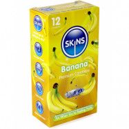 Skins Flavoured: Banana, Kondomer, 12-pack